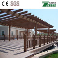 Durable WPC pergola, beams, posts, steel insert, CE , SGS certified